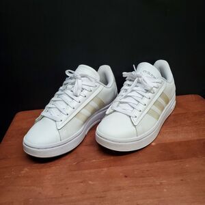 Adidas Size 6 Grand Court Alpha White Tennis Shoes GY7056